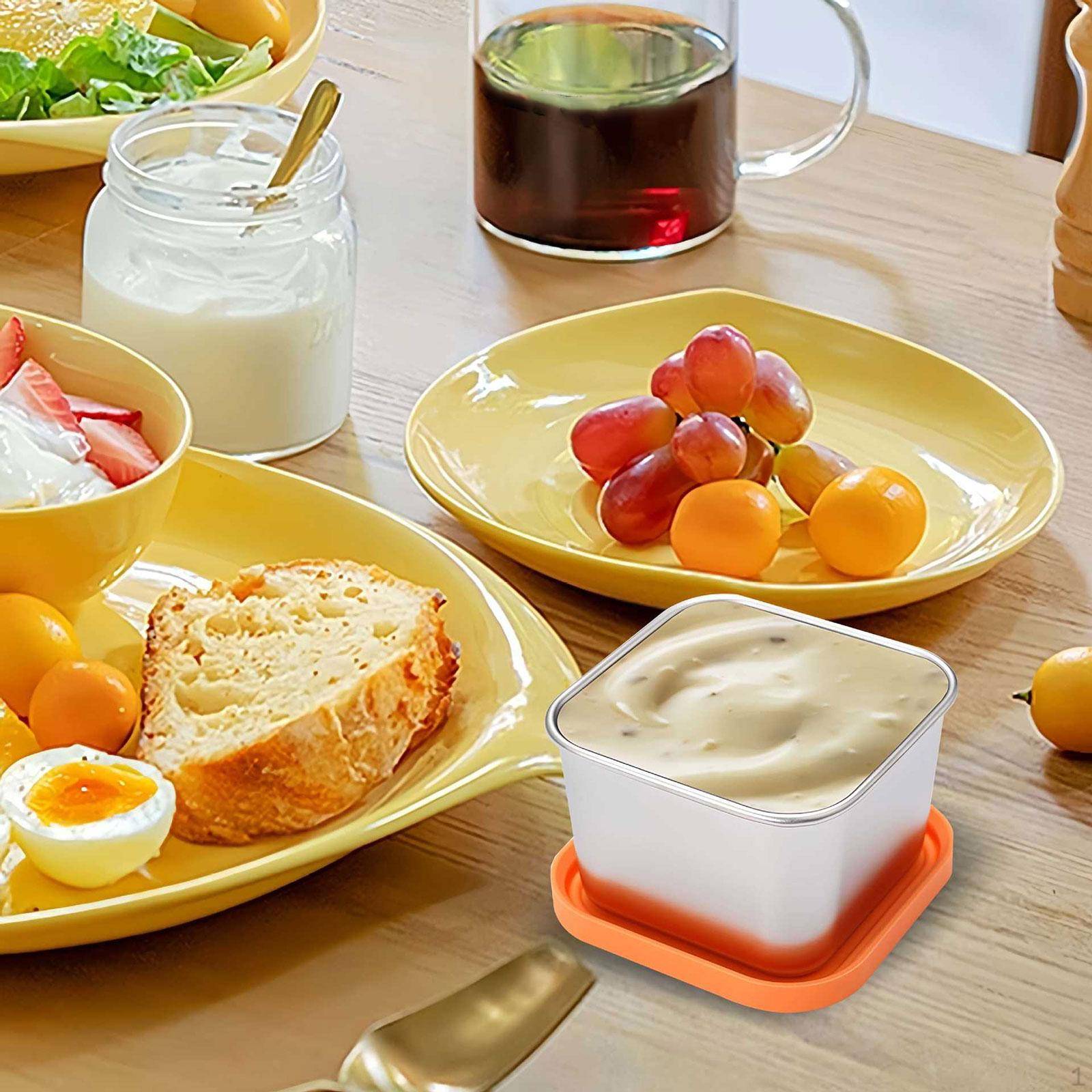 

6 Pieces Dressing Container Condiment Dipping Dish Sauce Pan for Restaurant Cafe 180ML