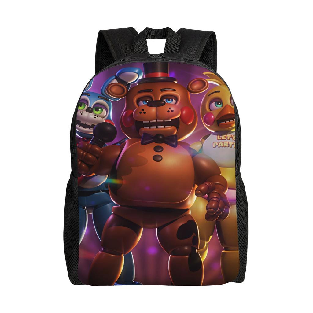 FNAF Horror Game Rucksack Outdoor-Stil Rucksäcke Damen Streetwear High School Taschen Benutzerdefinierter Großer Rucksack