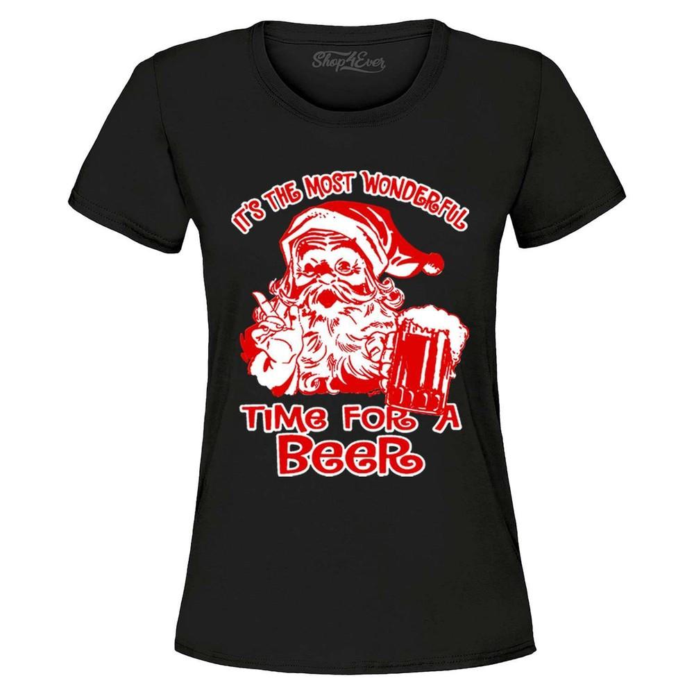 

It s the Most Wonderful Time for a Beer Women s T-Shirt Christmas Shirt 3XL