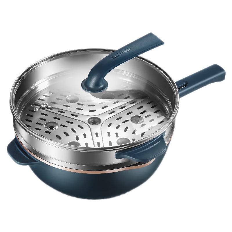 SUPOR QC Series 32cm 5L Multi-Functional Non-Stick Electric Wok CN plug (adapter included)