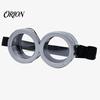 Soft Knitted Fabric Hat 3Pcs Halloween Costume Accessories, Yellow Steampunk Goggles Retro Style Gloves Adults Cosplay Party Set for Men Women