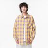 New Japanese Mid-length Shirt for Spring for Men's Fashion Trend Casual Plaid Shirt