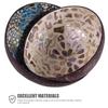 2 Pcs Coconut Shell Bowl Candy Containers Home Key Desktop Adorn Storage Ornament Salad Decoration Wooden