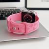 Flamingo-Blumenschnitzsilikon passend für Apple Watch Apple Watch Apple Strap iWatch Sport-Prägearmband