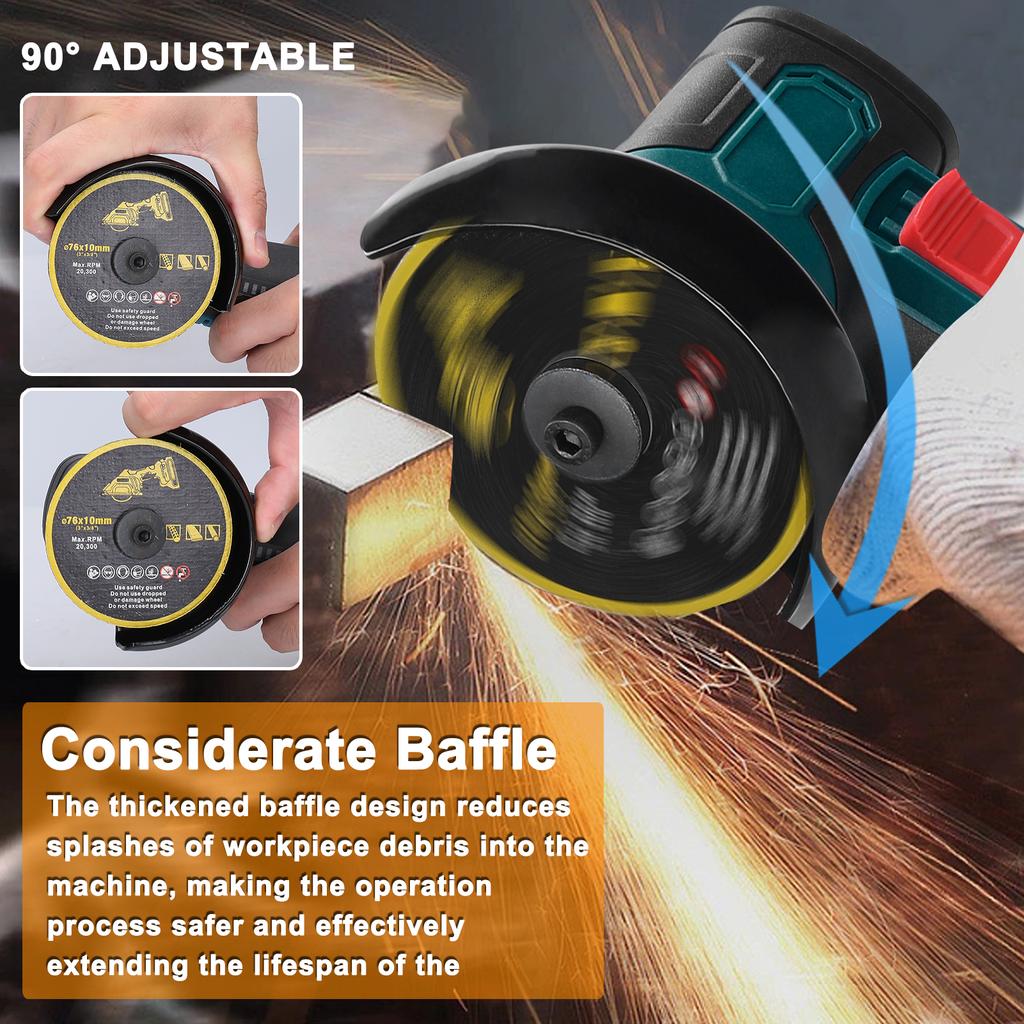 3inch Electric Grinding Tool Brushless Motor Multifunctional Angle Grinding Machine Handheld