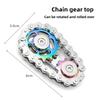 Spinner Fidget Metalic Jucărie Birou Eliberare Stres Roți Dințate Spinner de Mână pentru Adulți Decor Birou Decor Casă Eliberați stresul relaxați-vă