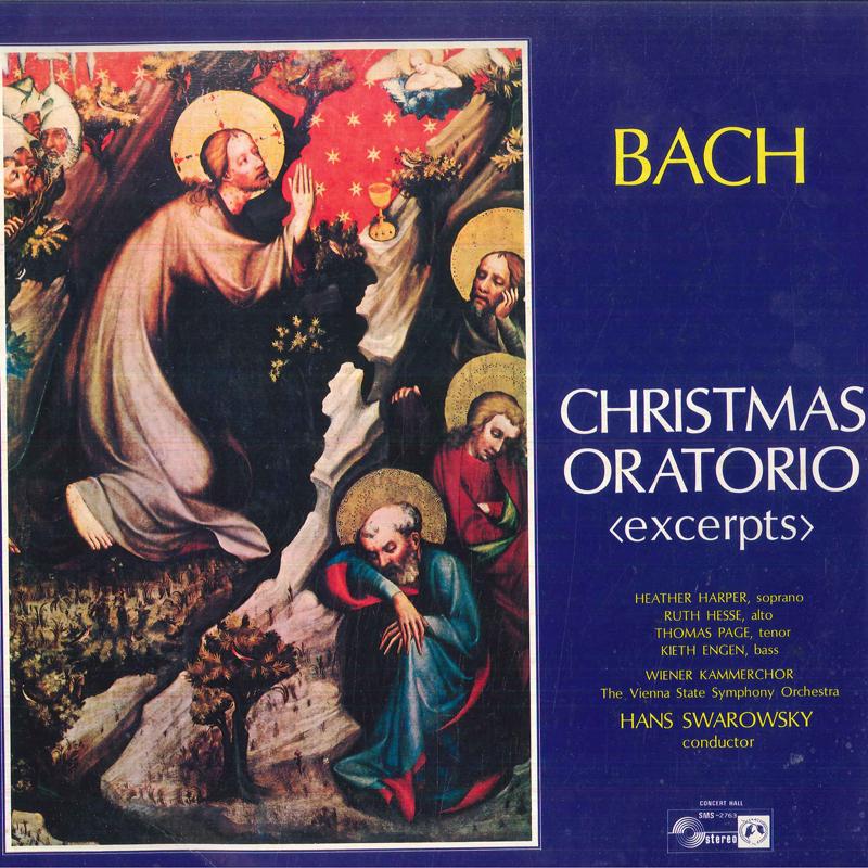 

LP Record J.S. BACH WIENER KAMMERCHOR VIENN Christmas Oratorio SMS2763 CONCERT HALL Japan Classical Used