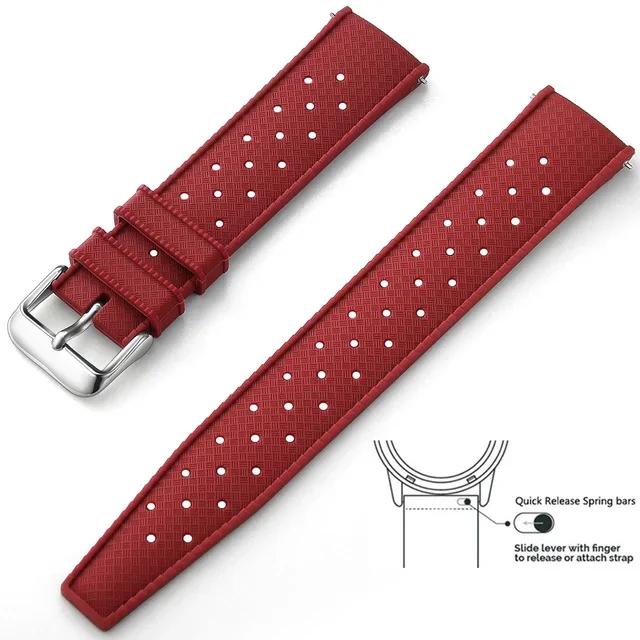 18mm 20mm 22mm Rubber Strap for Rolex SUB Omega Seamaster Seiko 005 IW DW Replacement Wrist Bracelet BLANCPAIN Fifty Fathoms