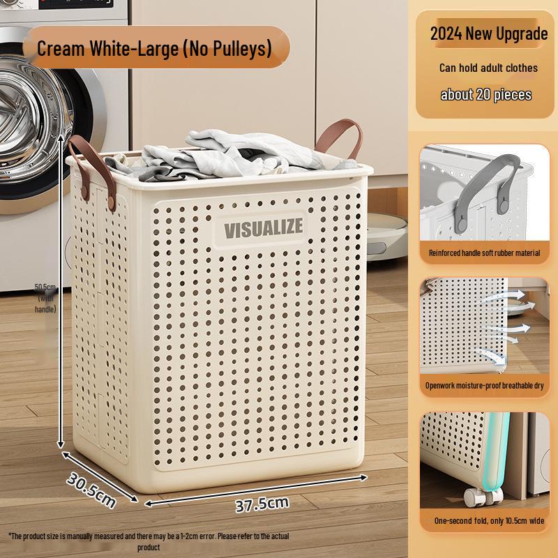 Foldable Laundry and Toy Basket for Bathroom and Kids