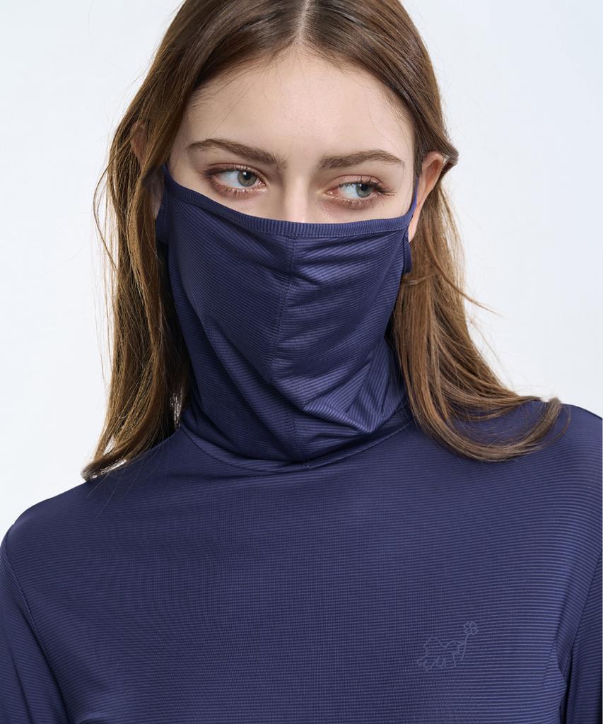 2ELA [2Pack] Sunshield Women'S Cooling Mask Neck Long Sleeve T-Shirt 5 Colors (Type B)