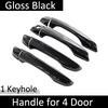 Door Handle Cover For Citroen Berlingo K9 2019~2024 2021 2022 2023 Peugeot Partner Rifter Gloss Black Car Accessories Stickers