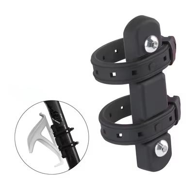 Adapter do mocowania bidonu na rowerze, żel silikonowy, opaska, pasek na koszyk Kettle Cage, sztyca, widelec, uchwyt montażowy na ramę