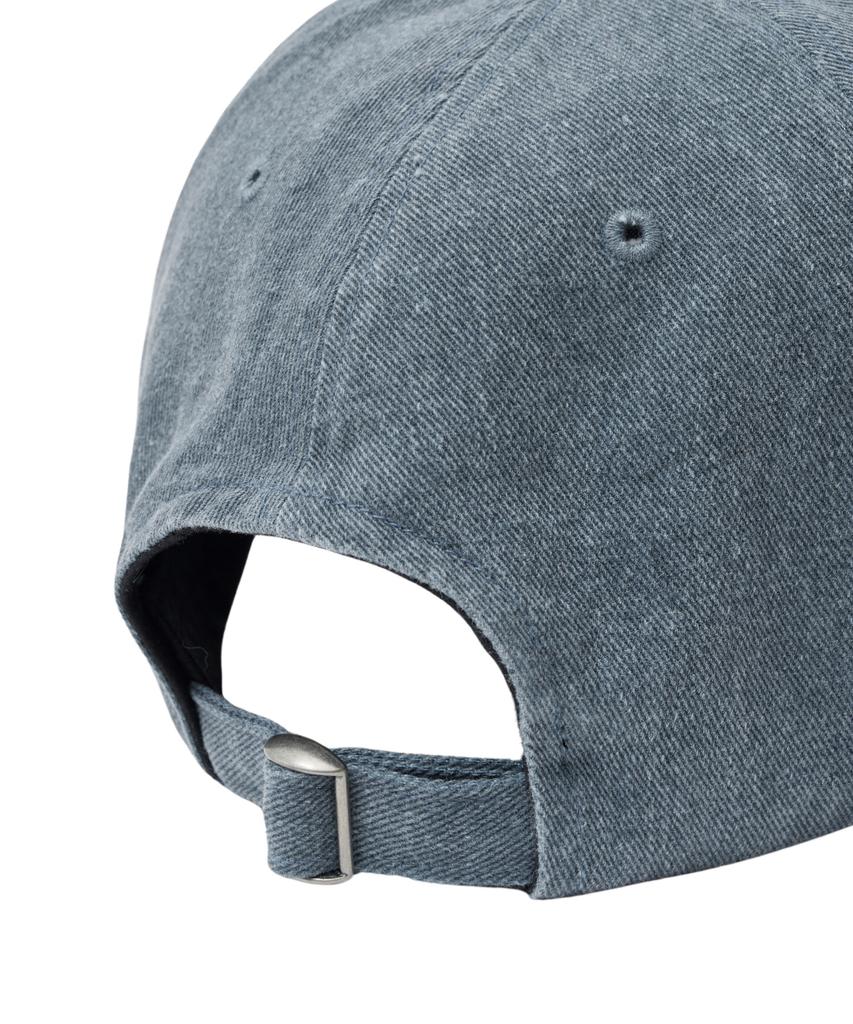 YALE Y Logo Pigment Washed Ball Cap_Blue Gray