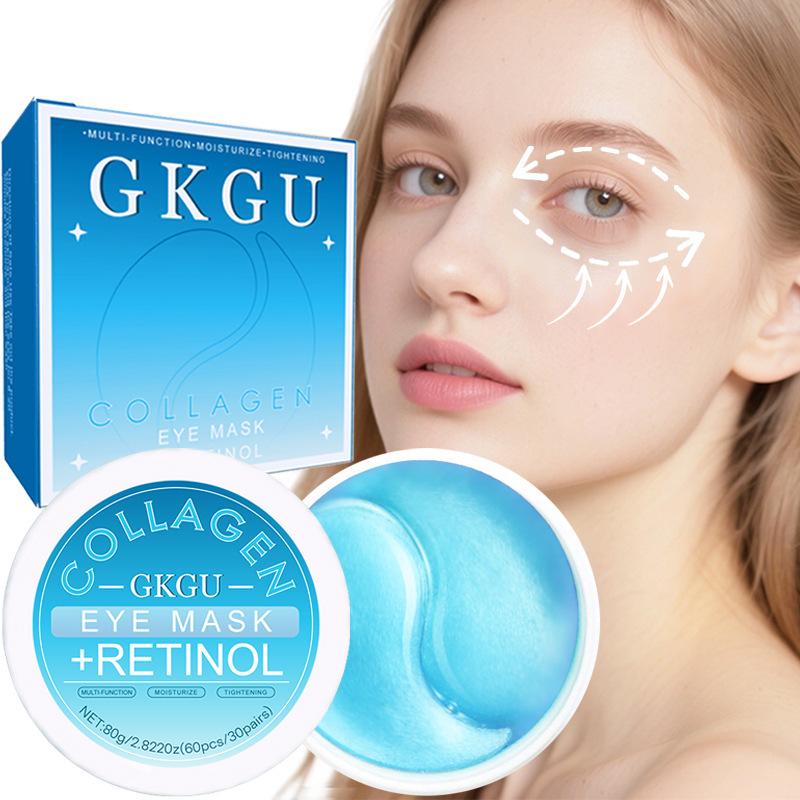 Aloe Vera + Colágeno Crema Sérum para Ojos Parches para Debajo de los Ojos - & Mascarilla Reafirmante para Ojos para Ojeras, Bolsas y Líneas Finas, Cuidado de la Piel