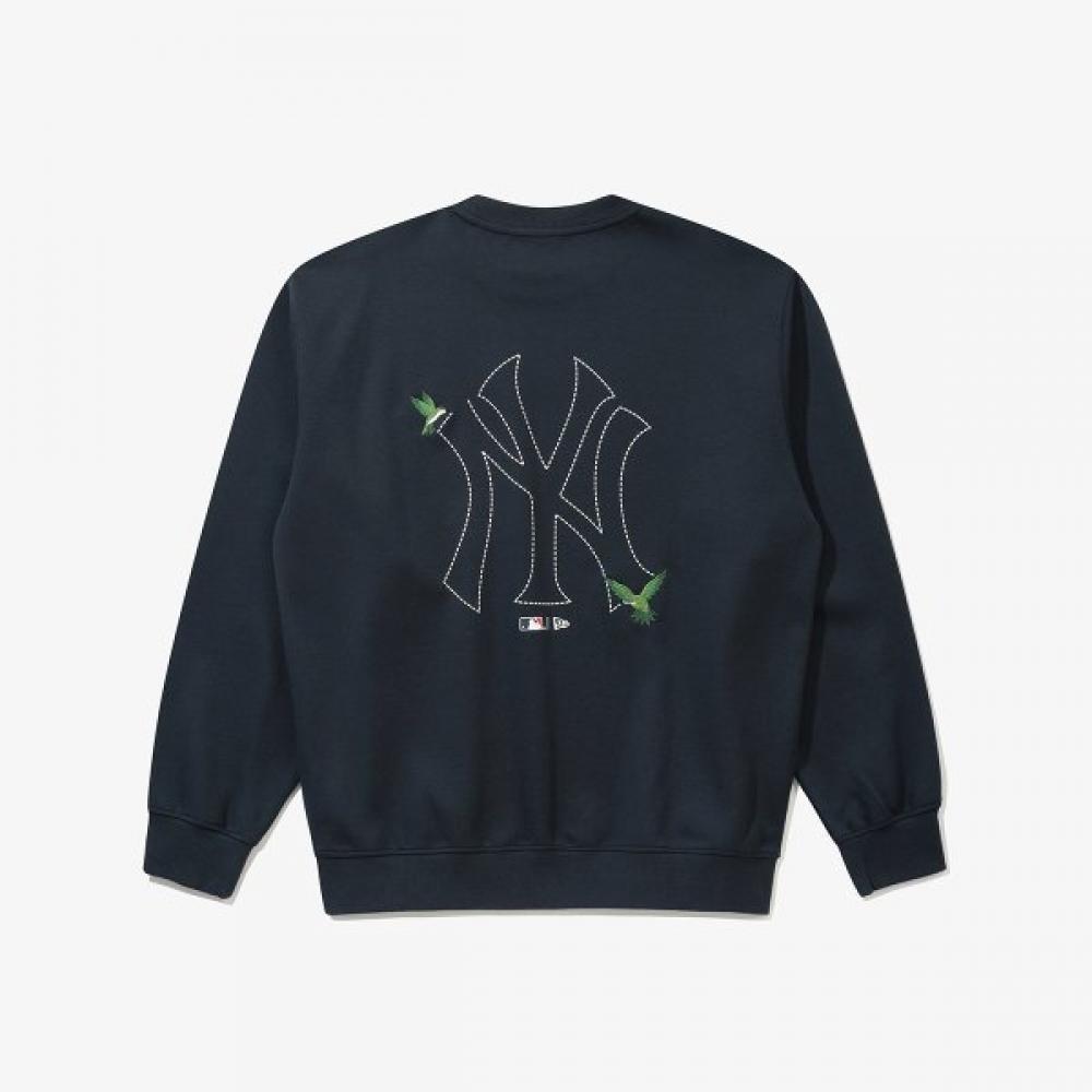 New Era New York Yankees Stitch Sweatshirt Team Navy 15147516