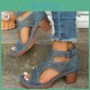 Womens Toe Casual Open Summer Platform Sandals Solid Color Hollowout Design With Zipper Closure High Heel Sandals