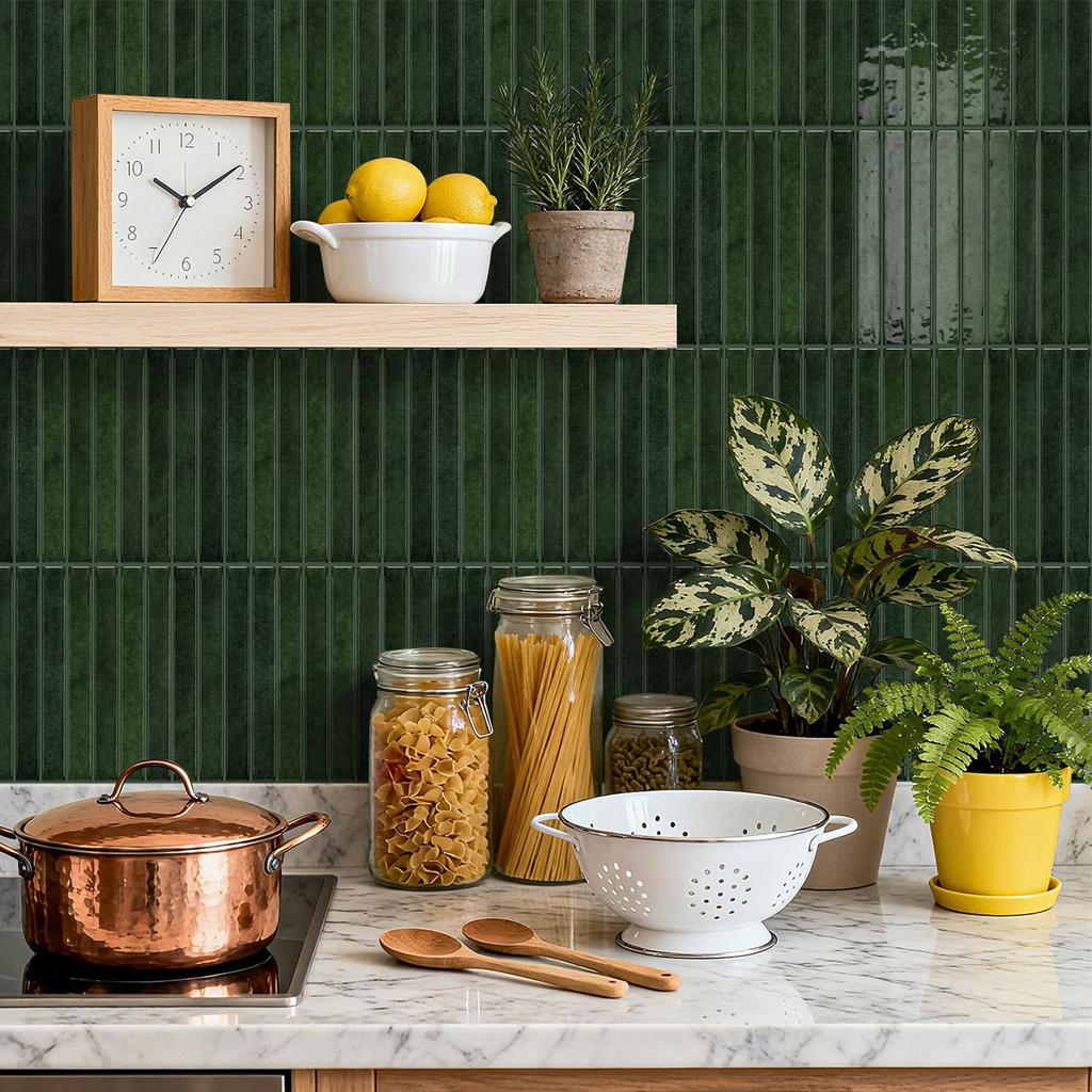 Self-adhesive wallpaper, simulated tile sticker, removable wallpaper, suitable for countertops, transparent wall protection film