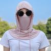 Summer Men Headgear Ice Silk Wide Brim Sun Hat with UPF 50 Protection Adjustable Fit 3 In 1 Riding Neck Coverage Sun Hat