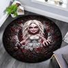 Tappeto Rotondo con Stampa Cartoon, Tappeto per Soggiorno Camera da Letto Divano Sala Giochi Decorazione, Tappetino Antiscivolo