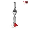 1Pcs Gold Silver 10G 14G 21G 28G Rotating Metal Spinner Spoon Fishing Lure Baits For Trout Pike Pesca Fish Treble Hook Tackle
