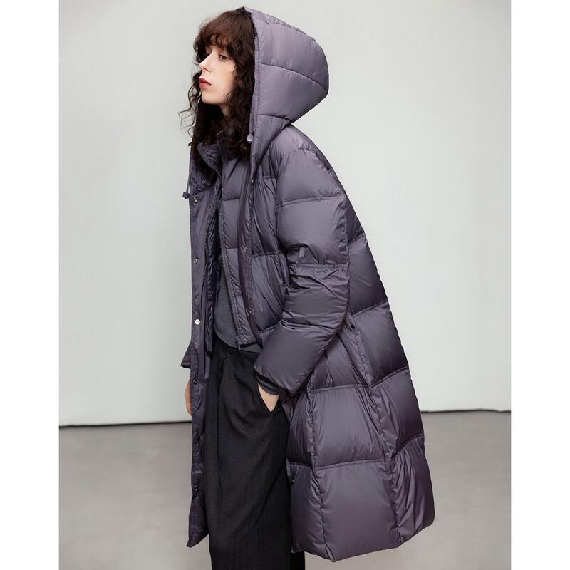 Demana Women's Mid-Length Zero-Pressure Feel Hooded Down Jacket