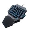 Onehanded Keyboard RGB Blacklight Mechanical Keyboard With Macro Definition Function