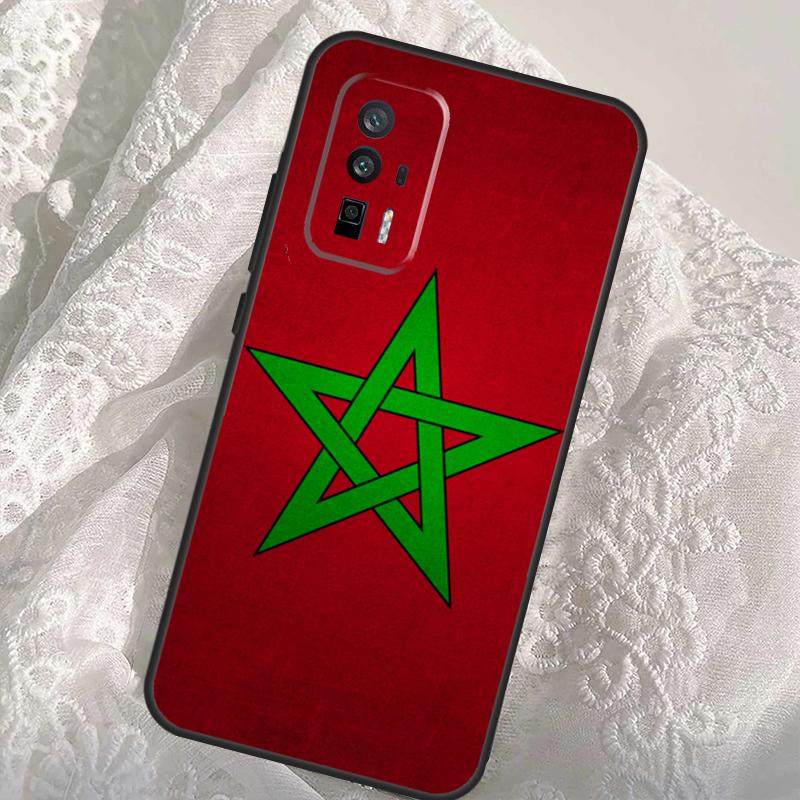 Morocco Moroccan Flag Case For Xiaomi 14T 11T 12T 13T Pro 13 14 Ultra POCO X6 Pro M6 X3 X5 M5s F3 F5 F6 Cover