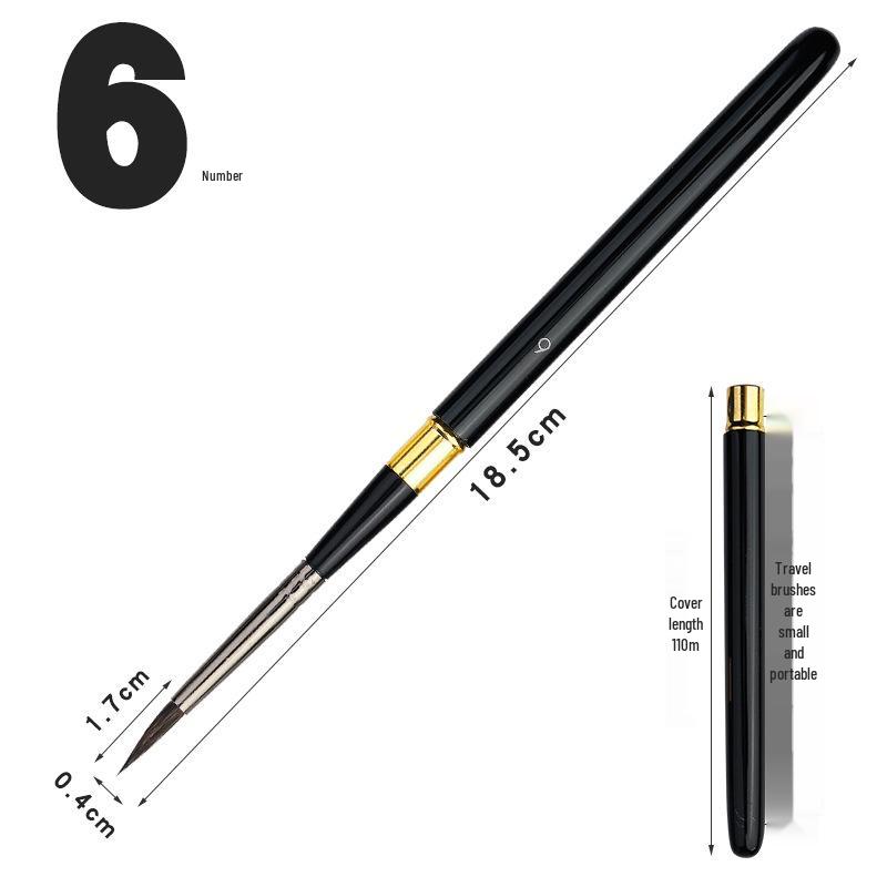 

Съемная кисть-ручка из нейлоновой щетины для акварели и масляных красок Metal Watercolor Pen