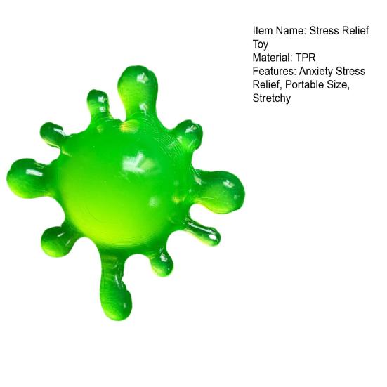 Mini Stress Relief Squeeze Toy Decompression Clear Sensory Fidget Toy Anxiety Relief Soft Stretchy Stress Ball Pinch Toy