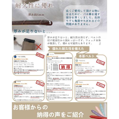 Toncharme Watch Strap, Genuine Calf Leather Crocodile Embossed Replacement Watch Band, Pink, Navy, White, Red, Purple, Light Blue, 12-24mm, Gold Buckl