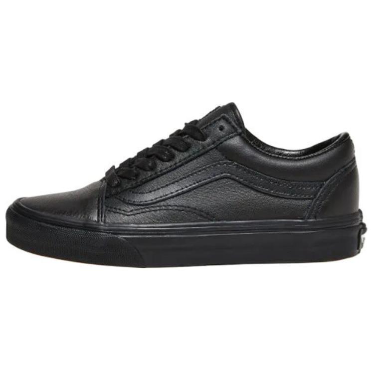 Vans Old Skool Leather Triple Black Men Sneakers VN0003Z6L3A
