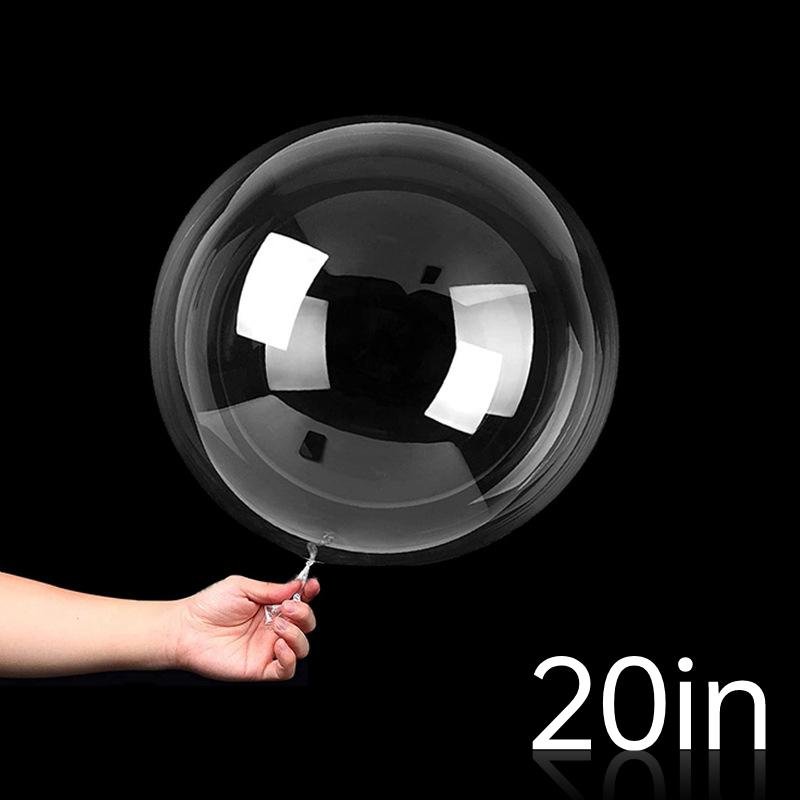 10pcs 10-36inch Transparent Bobo Bubble Balloon Clear Inflatable Air Helium Globos Wedding Birthday Party Decoration Baby Shower