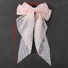 Fashion Chiffon Bow Hair Clip Elegant Women Solid Spring Clip Hair Pin Retro Bow Hairpins Simple Headband Girls Hair Accessories