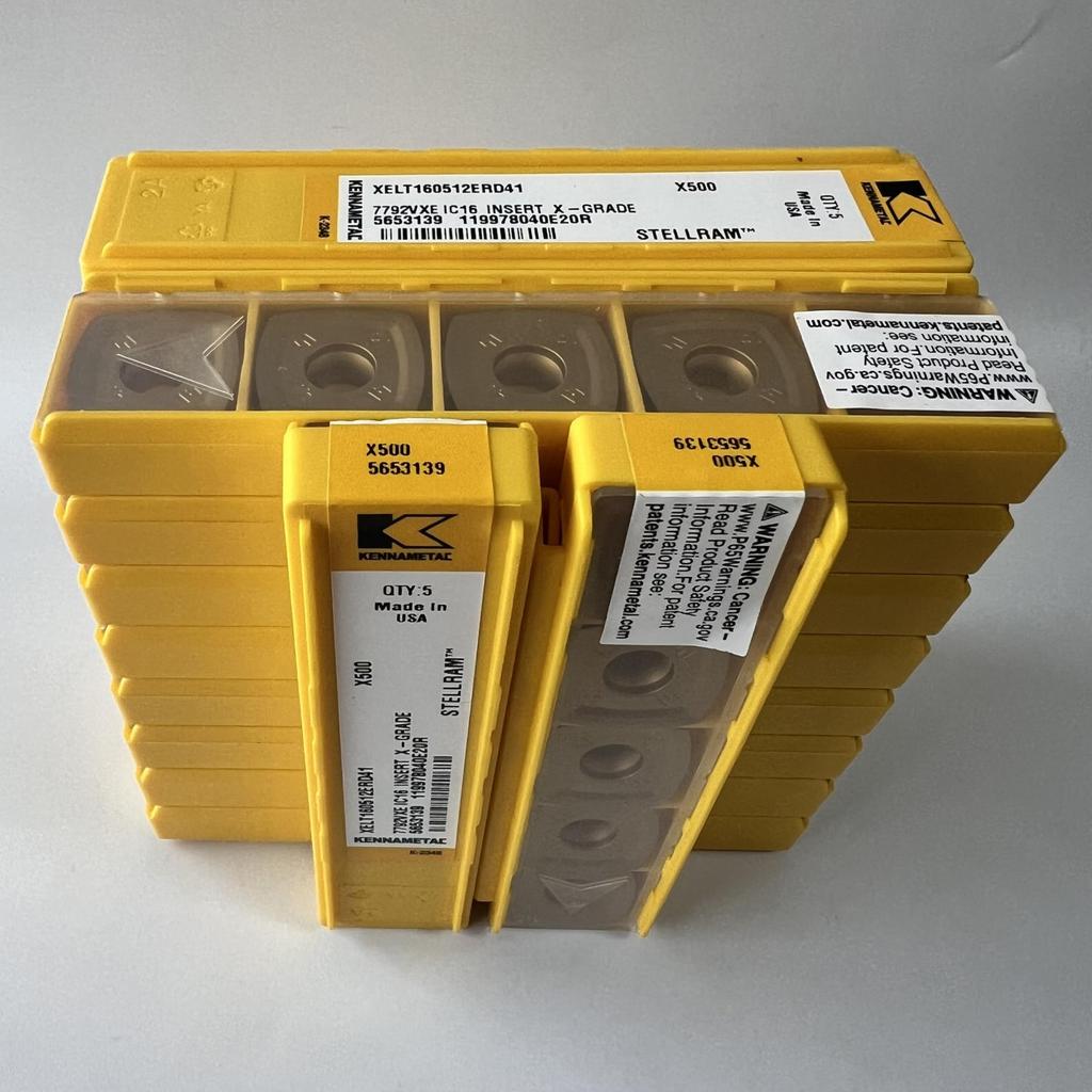 KENNAMETEL / XELT160512ERD41 X500 / Carbide CNC Blade 10 Pcs