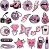Art Purple Eye Beads Embroidery Cloth Sticker Clothes Decoration Glasses Patch Sticker Alien Computer Embroidery Stamp Ironing
