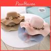 Summer Wide Brim Sun Hat For Women With Breathable Paper Material And Flower Design For Beach And Outdoor Travel