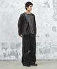 INTEMPOMOOD Track Washed Cotton Wide Pants_Charcoal