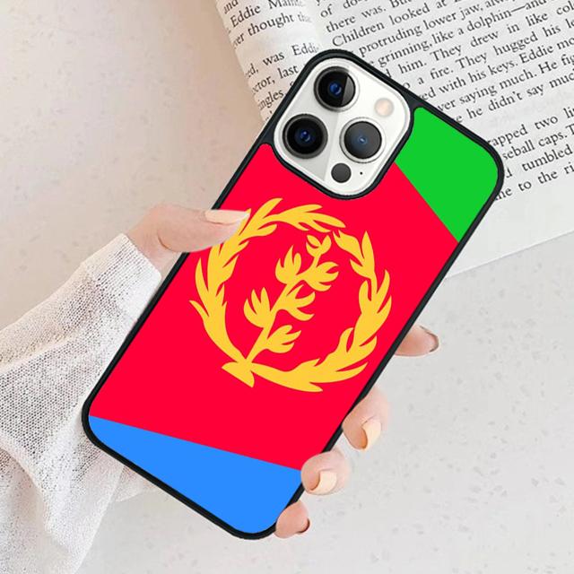 Eritrea Flag Phone Case Cover For iPhone 17 Air 15 16e 11 13 14 Pro Max 12 Plus Max Fundas