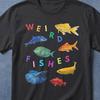 Weird Fishes Shirt Rainbow Fish Shirt, Radio Head Style Shirt, Funny Fish Shirt, Retro Colorful Fish Shirt, Gifts For Him, Gift For Her