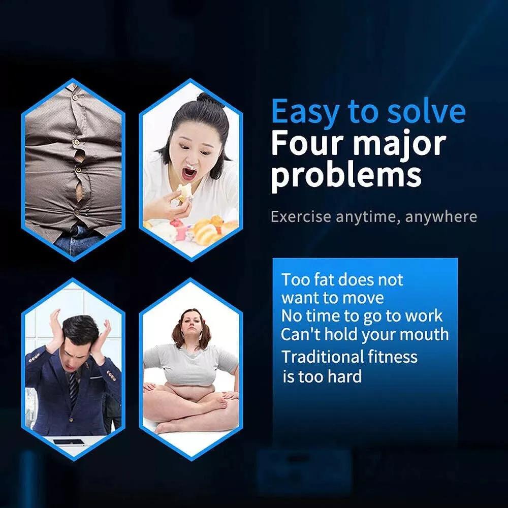 Electric EMS Abdominal Muscle Stimulator Trainer Arm Leg Back Smart ABS Trainer Massager Body Building Shaping Massage Device Body Fitness Exerciser