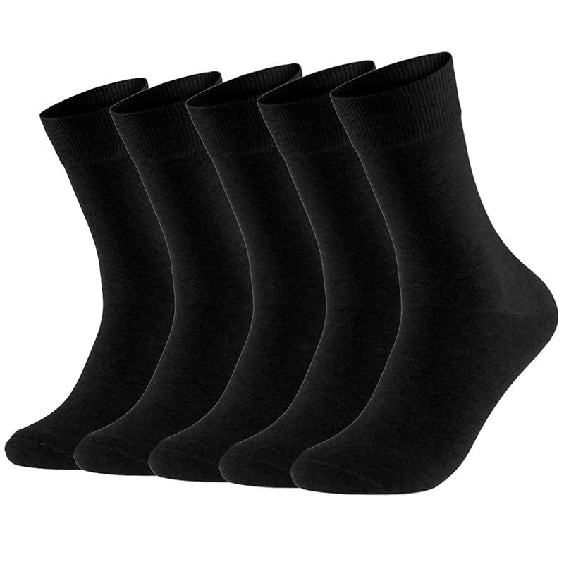 

[MOSOTECH] socks men s business socks 5 pair set sweat absorbent deodorant breathable Four seasons applicable business casual 24-28cm