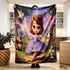 Sofia the First Print Blanket - Soft & Comfortable, for Bedroom, Travel, Sofa, Home Decoration - Birthday Christmas Gift for Friend