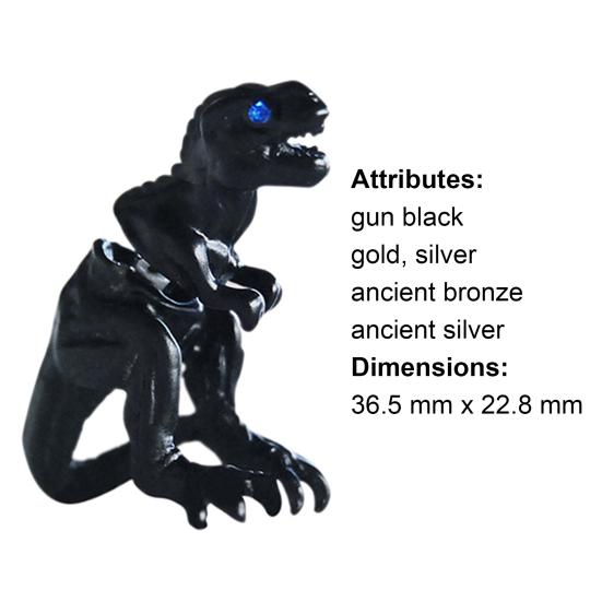 Ear Studs Punk Dinosaur Shape Alloy Exquisite 3D Animal Stud Earrings for Party
