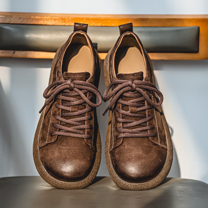 

Trendy men s casual shoes Minimalist and genuine leather quality styles Leisure Party High quality handsome youth shoes 38