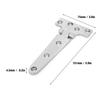 Stainless Steel Hinge Thickened Stainless Steel T Type Hinge Home Door Gate Accessories 151*75*4.5mm