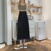 Damen A-Linien Jeansrock mit hohem Bund - Modisch, vielseitig, koreanischer Stil für Frühling und Herbst