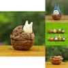 Cartoon My Neighbor Totoro Andwalnut Kernel Coal Balls Resin Miniature Micro Landscape Figures For Gift And Decoration