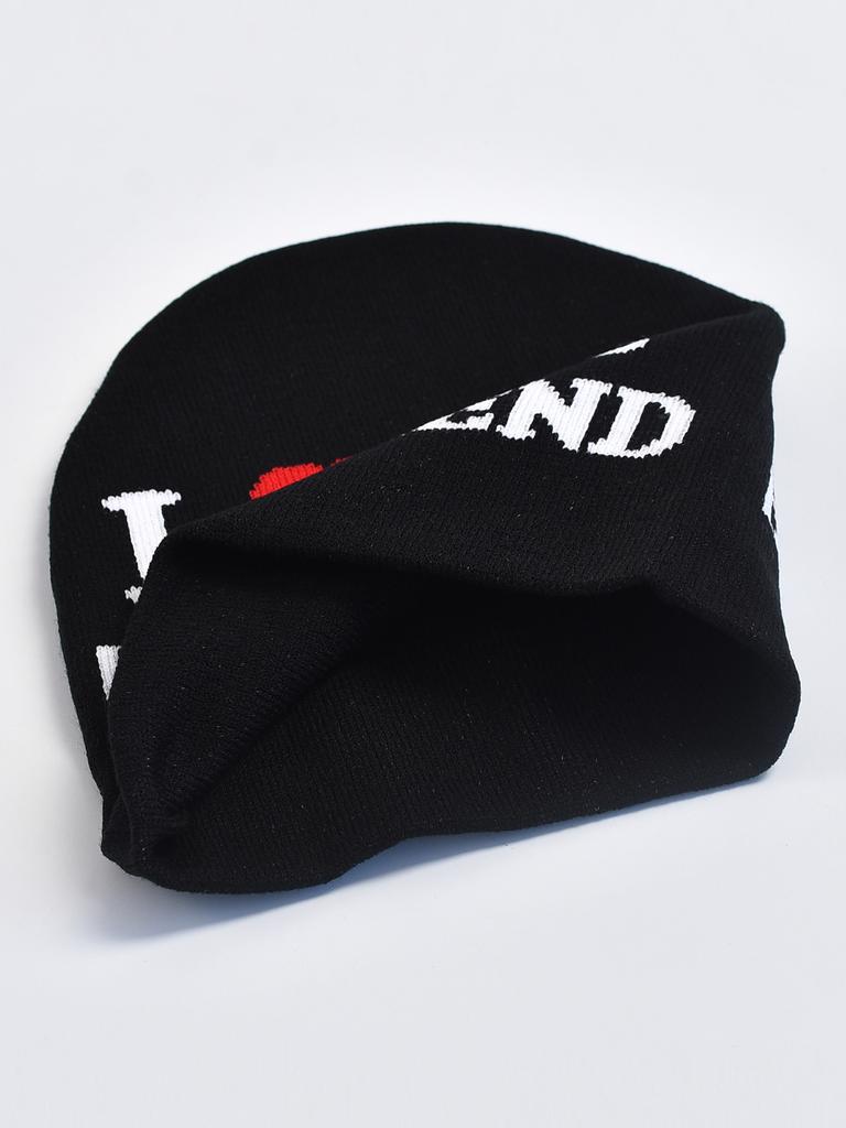 Knitting Beanies Hat Men Female Y2K Printing Street Skullies Hat Fashion Hundred Take Cold Cap