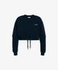 SUPRA Womens Crop Sweatshirt Navy