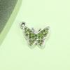  Breloque Pendentif Papillon Strass Coloré pour Bijoux, Charme pour Bracelets, Chevillères et Colliers DIY